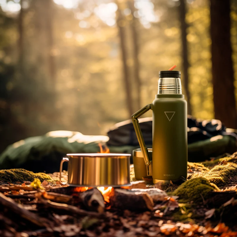 TERMO DE MATE HYDRATE 1200ML, VERDE MILITAR