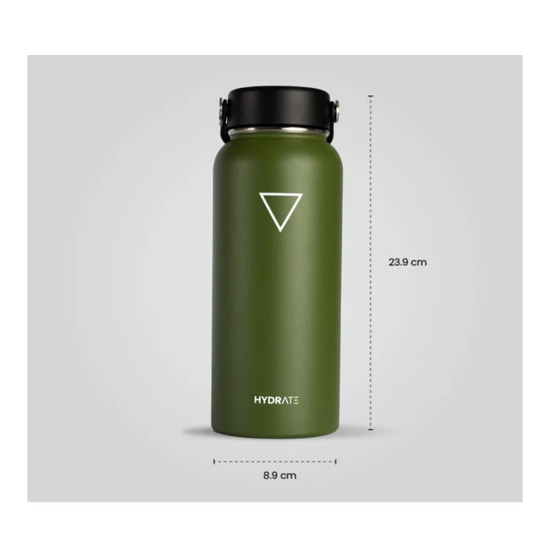 TERMO HYDRATE DE 946 ML, VERDE MILITAR