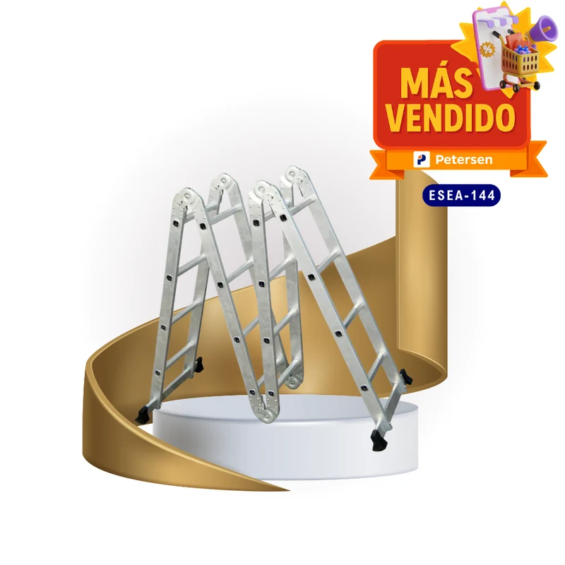 ESCALERA ARTICULADA DE ALUMINIO 4X4 PELDAÑOS, ESPAR