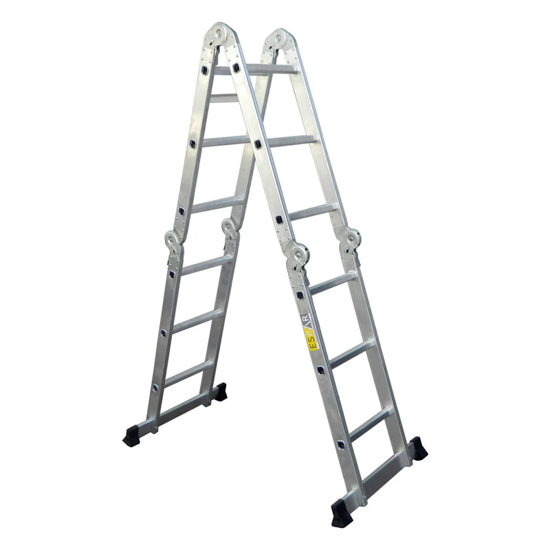 ESCALERA ARTICULADA DE ALUMINIO 4X3 PELDAÑOS, ESPAR