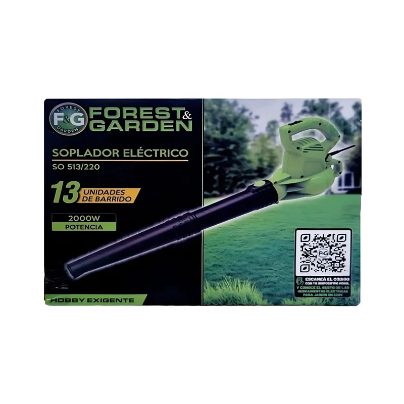SOPLADOR ELÉCTRICO FOREST & GARDEN 2000W