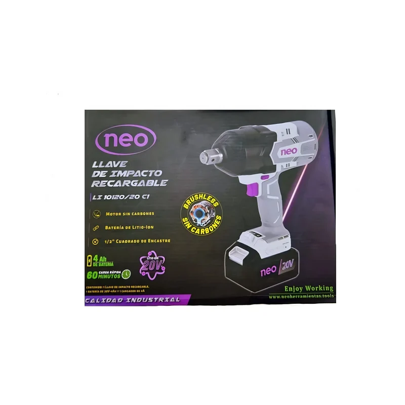 LLAVE DE IMPACTO RECARGABLE NEO 20V