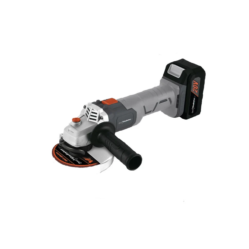 AMOLADORA ANGULAR RECARGABLE A BATERÍA GLADIATOR 115MM 900W