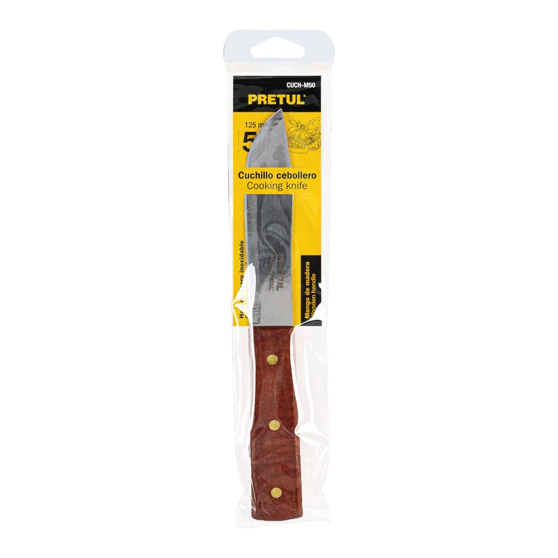 CUCHILLO CEBOLLERO 5" MANGO DE MADERA