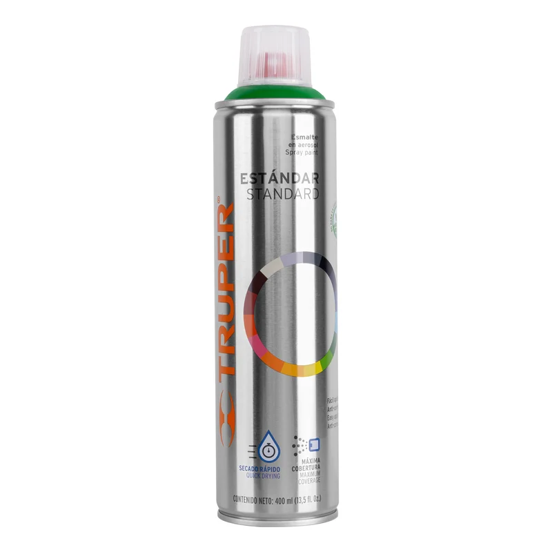 PINTURA EN AEROSOL, VERDE ECOLÓGICO, BOTE ESBELTO, 400 ML