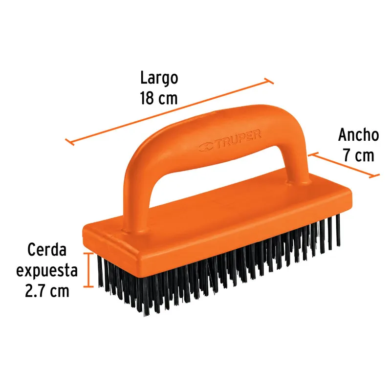 CEPILLO RECTANGULAR DE ALAMBRE 172 PINCELES,CON MANGO