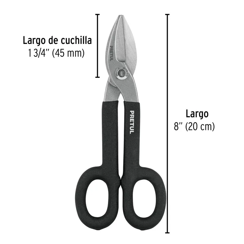 TIJERA PARA HOJALATERO 8"