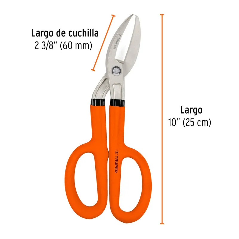 TIJERA PARA HOJALATERO 10" ANGULADA