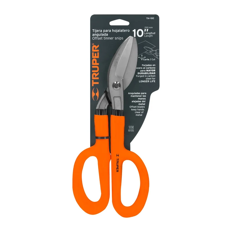 TIJERA PARA HOJALATERO 10" ANGULADA