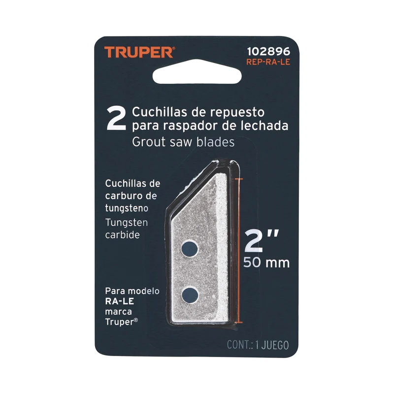 2 CUCHILLAS DE REPUESTO PARA RASPADOR RA-LE, TRUPER
