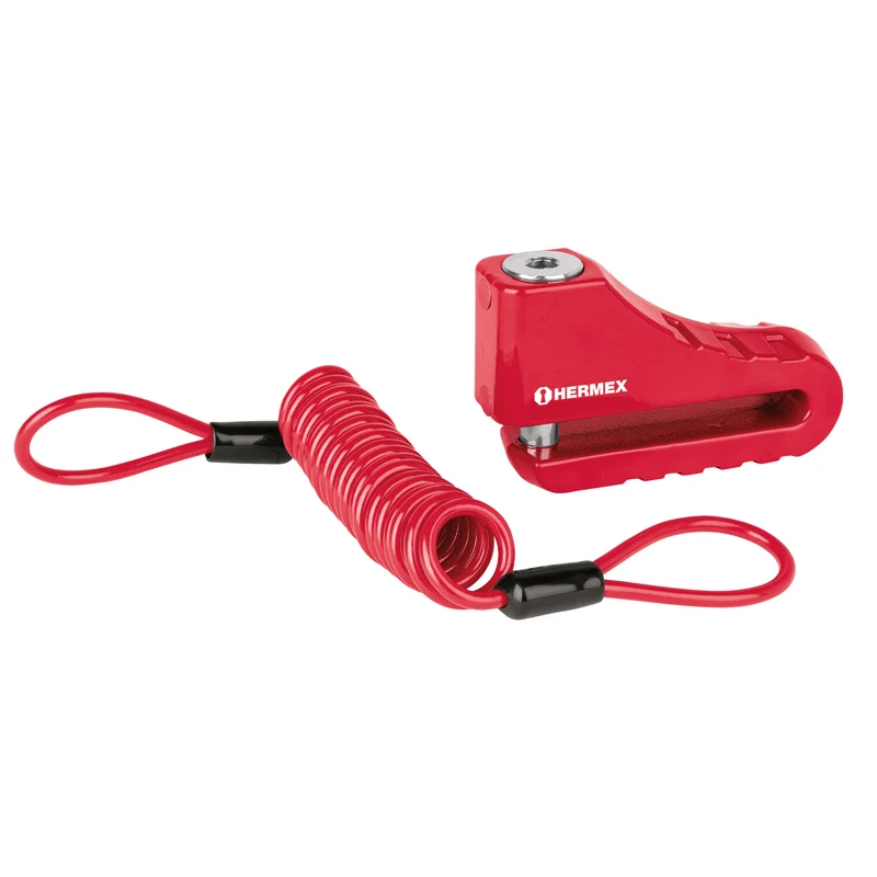 CANDADO PARA DISCO DE MOTOCICLETA HERMEX, PERNO DE 10 MM