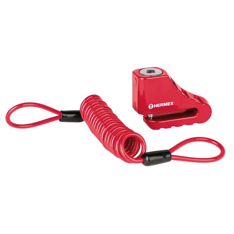 CANDADO PARA DISCO DE MOTOCICLETA HERMEX, PERNO DE 5.5 MM