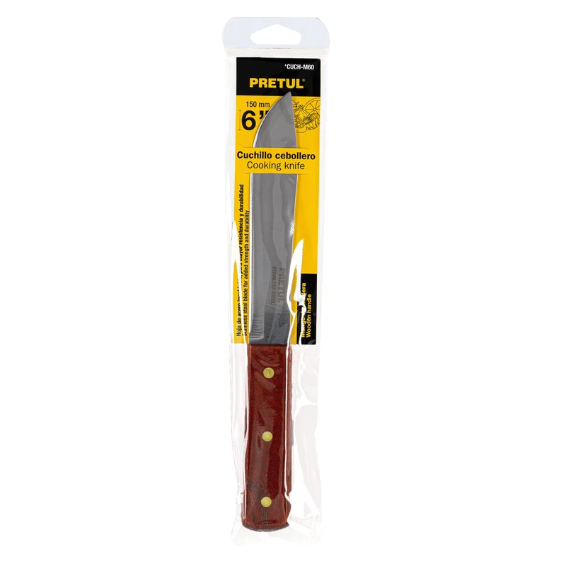 CUCHILLO CEBOLLERO 6" (15 CM) PRETUL, MANGO DE MADERA