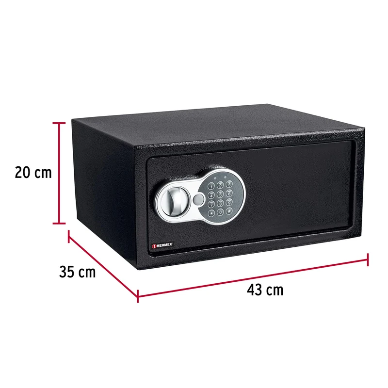 CAJA DE SEGURIDAD ELECTRÓNICA HERMEX, TAMAÑO LAPTOP
