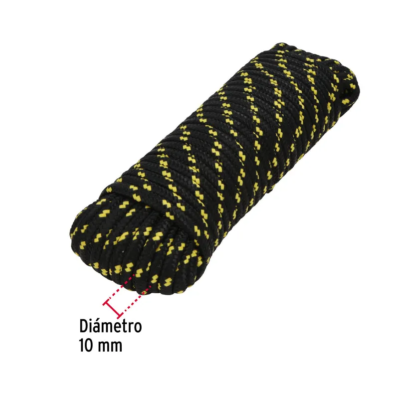 CUERDA DE POLIPROPILENO TRENZADA, MULTICOLOR,10MM X 30M