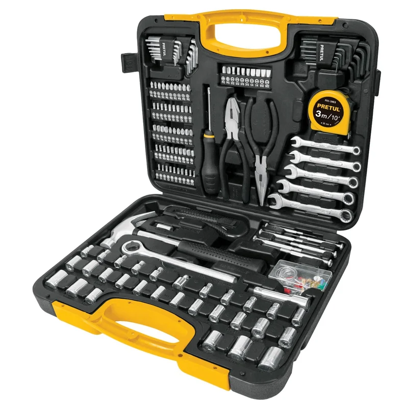 KIT JUEGO DE 133 HERRAMIENTAS PRETUL