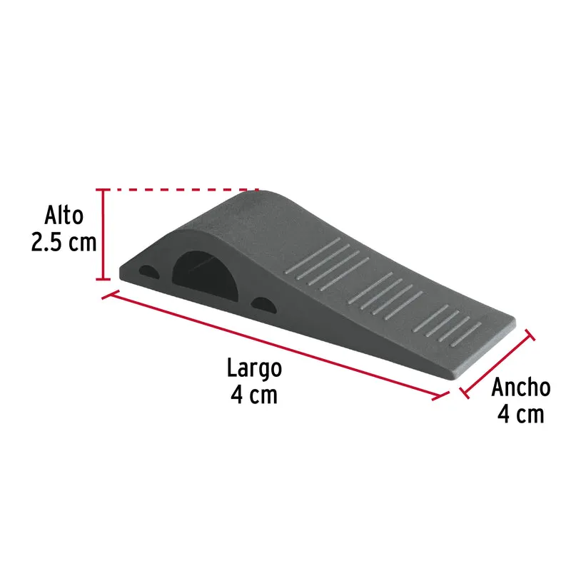 TOPE DE CAUCHO SINTÉTICO PARA PUERTA DE 12 CM, HERMEX