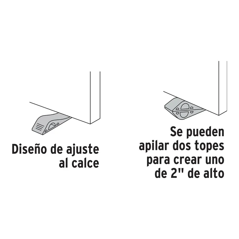 TOPE DE CAUCHO SINTÉTICO PARA PUERTA DE 12 CM, HERMEX