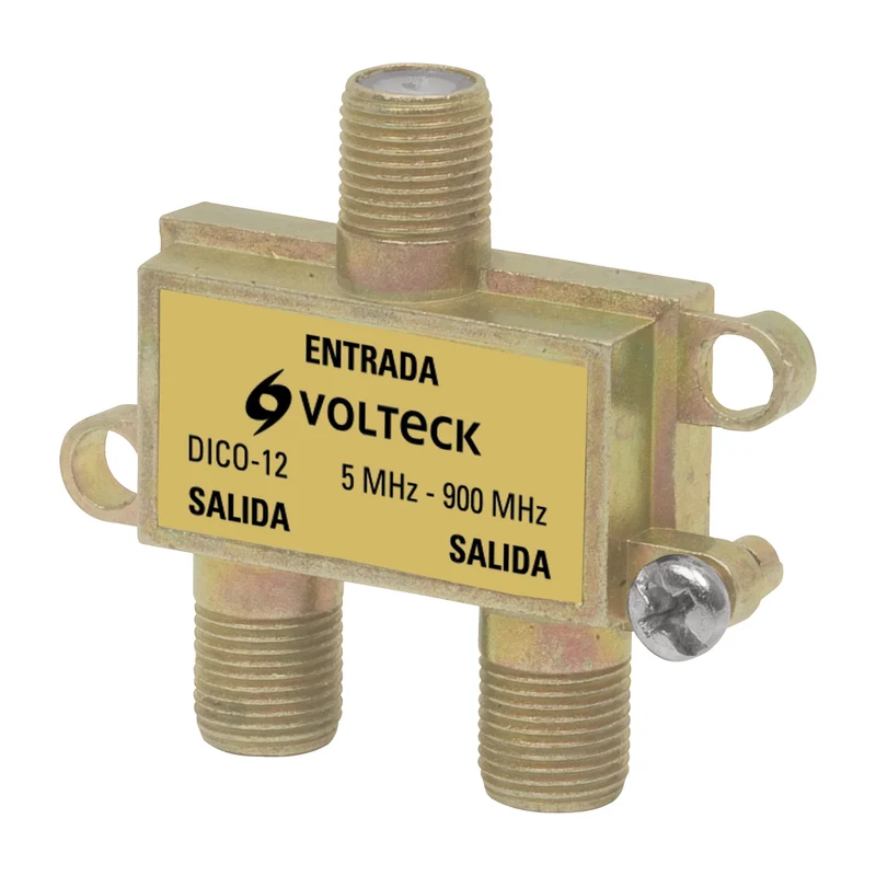DIVISOR COAXIAL DE 1 ENTRADA Y 2 SALIDAS, VOLTECK