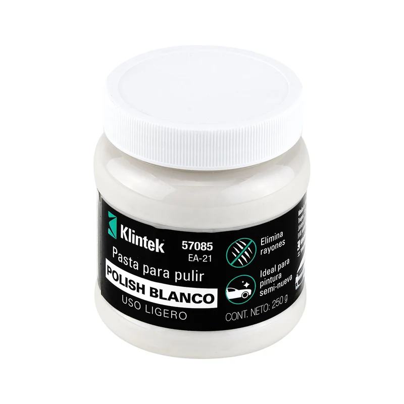 PASTA BLANCA PARA AUTO, 250 G, USO LIGERO, KLINTEK