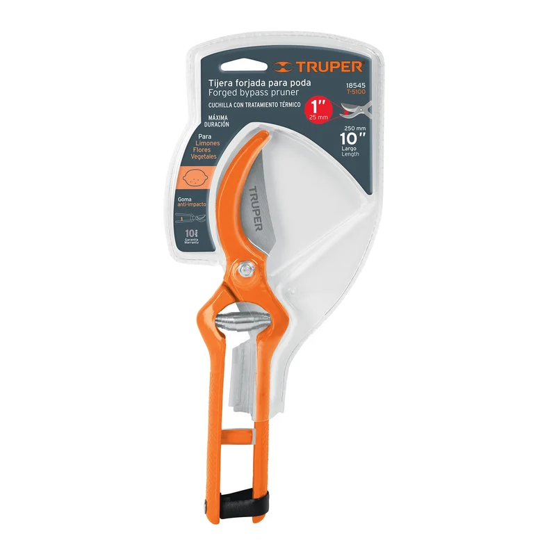 TIJERA PARA PODA 10" FORJADA CUCHILLA DE PASO, TRUPER