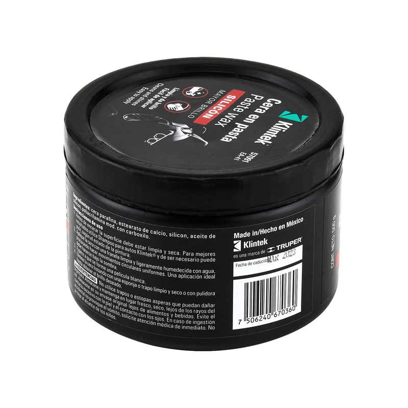 CERA EN PASTA DE SILICÓN PARA AUTO, 500 G, KLINTEK