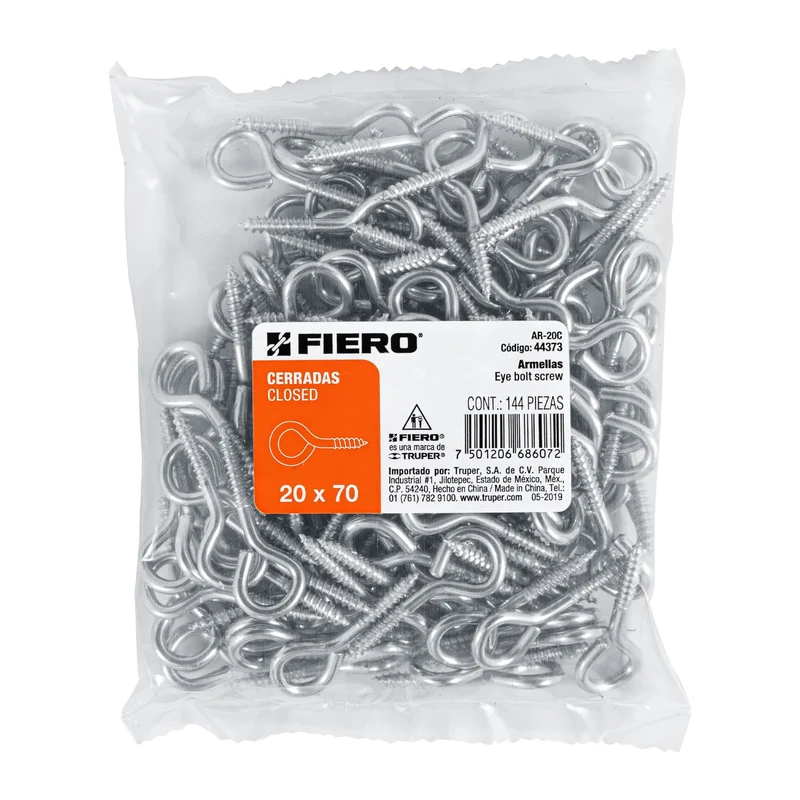 BOLSA CON 144 ARMELLAS CERRADAS DE 20 X 70, FIERO