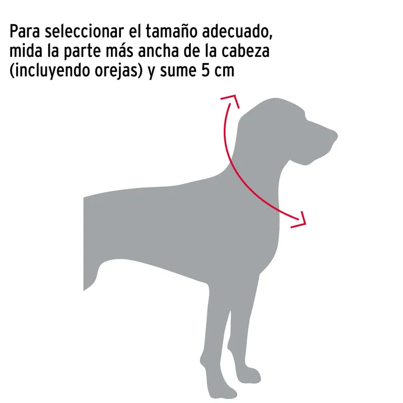 COLLAR DE ENTRENAMIENTO FIERO PARA PERRO, 55 CM, ESLABÓN 3.5 MM