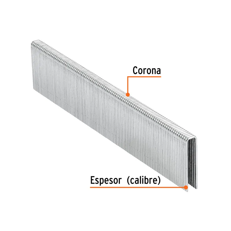 5000 GRAPAS CORONA 1/4" CALIBRE 18, 25MM P/ENNE-120