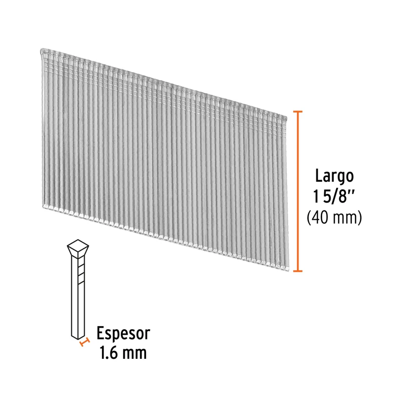2500 CLAVOS CALIBRE 16, 45 MM PARA CLNE-16, TRUPER