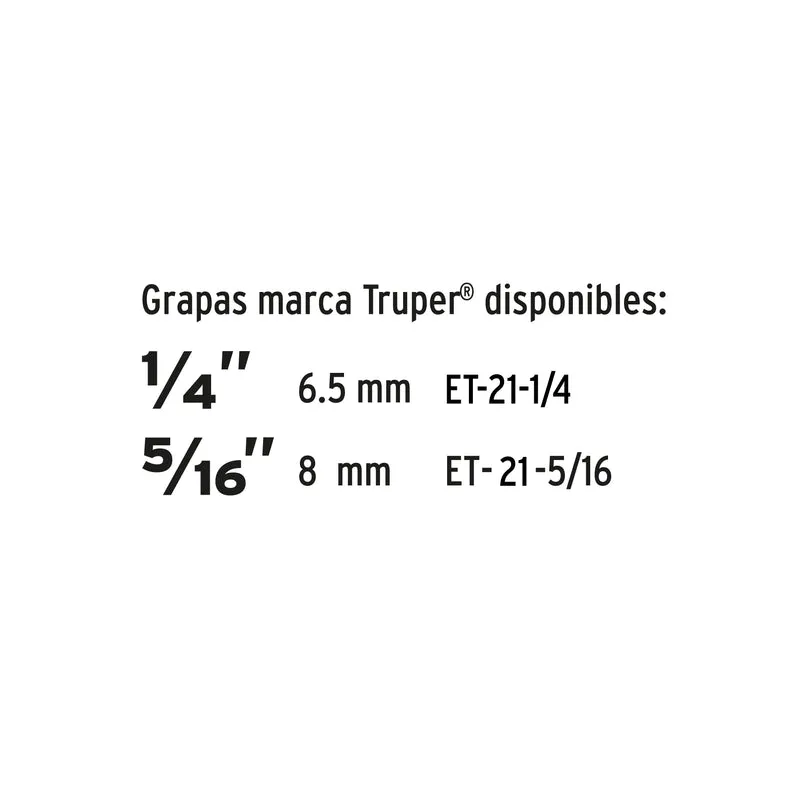 ENGRAPADORA TIPO PISTOLA PARA ¼" Y 5/16", CON 200 GRAPAS