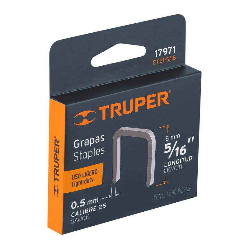 1000 GRAPAS 5/16"CORONA 11.3 MM PARA ET-21, TRUPER