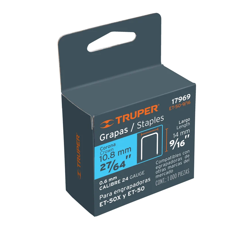 1000 GRAPAS 9/16" CORONA 10.7 MM PARA ET-50, TRUPER