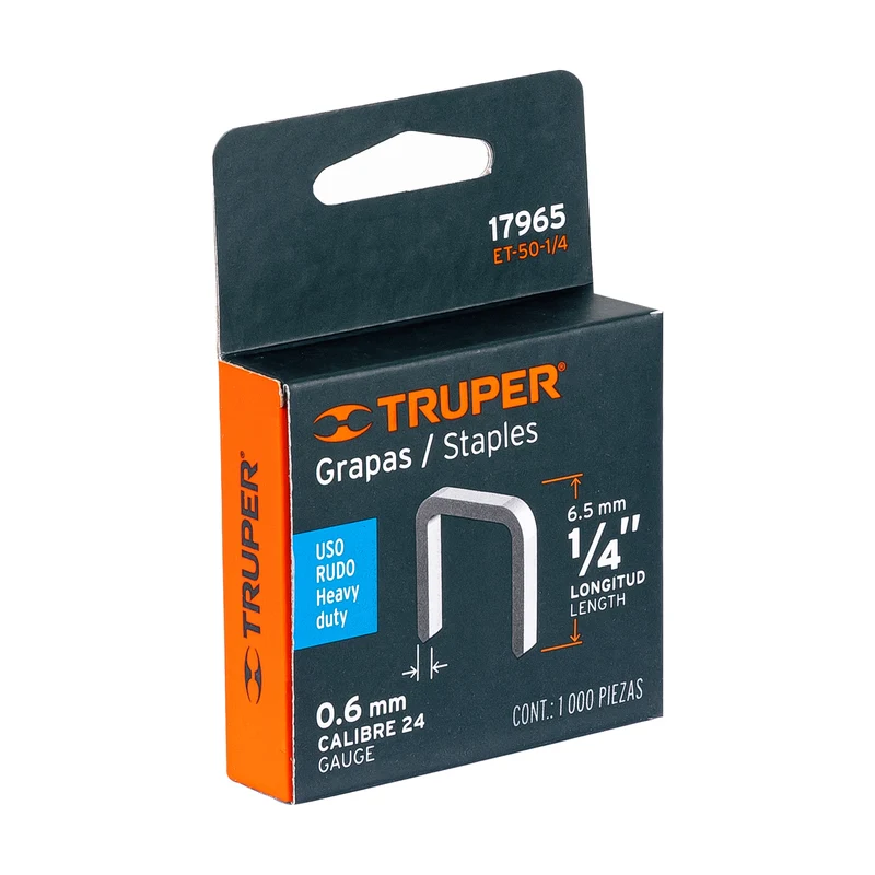 1000 GRAPAS 1/4" CORONA 10.7 MM PARA ET-50, TRUPER