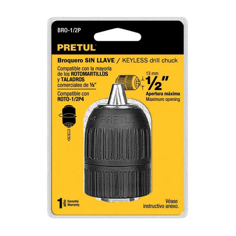 MANDRIL DE 1/2" PRETUL, SIN LLAVE