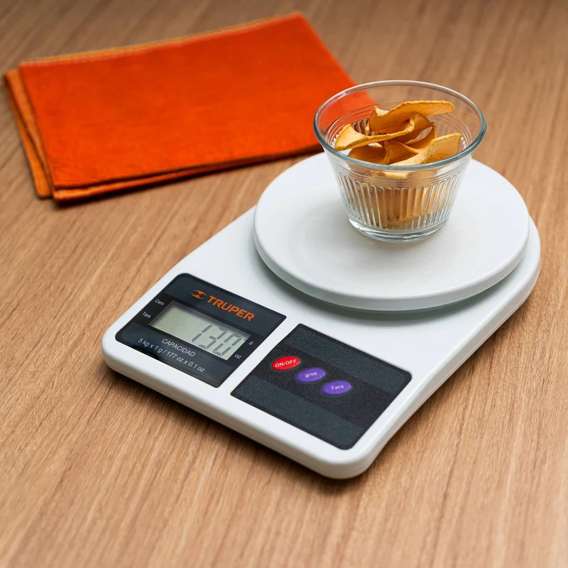 BÁSCULA DIGITAL PARA COCINA TRUPER, 5 KG