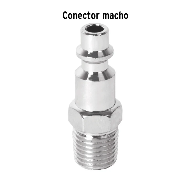 CONECTOR RÁPIDO, TIPO M, CUERDA 1/4 NPT, MACHO PRETUL