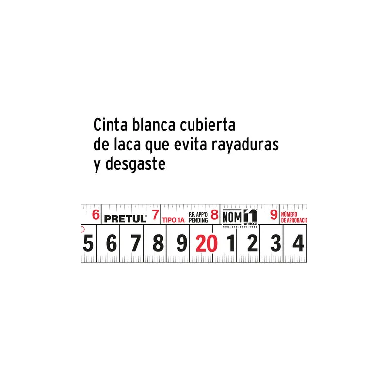 CINTA MÉTRICA 8 M CINTA 25 MM, PRETUL