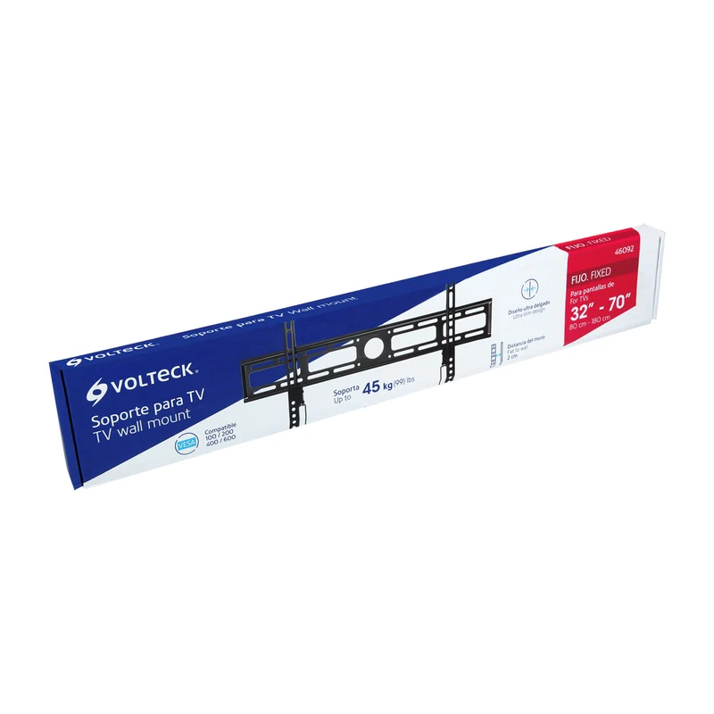 SOPORTE PARA PANTALLAS DE 32" A 70", FIJO, VOLTECK