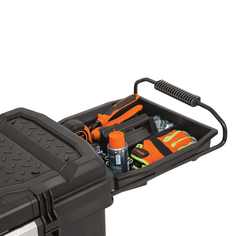 CAJA PARA HERRAMIENTA PLÁSTICA TRUPER DE 23" (58 CM) CON RUEDAS