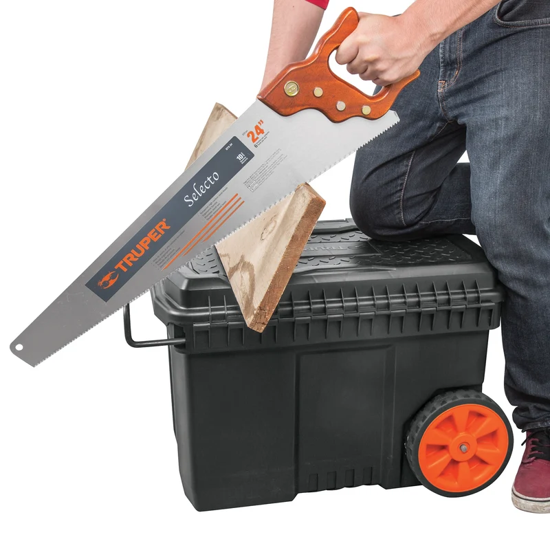 CAJA PARA HERRAMIENTA PLÁSTICA TRUPER DE 23" (58 CM) CON RUEDAS