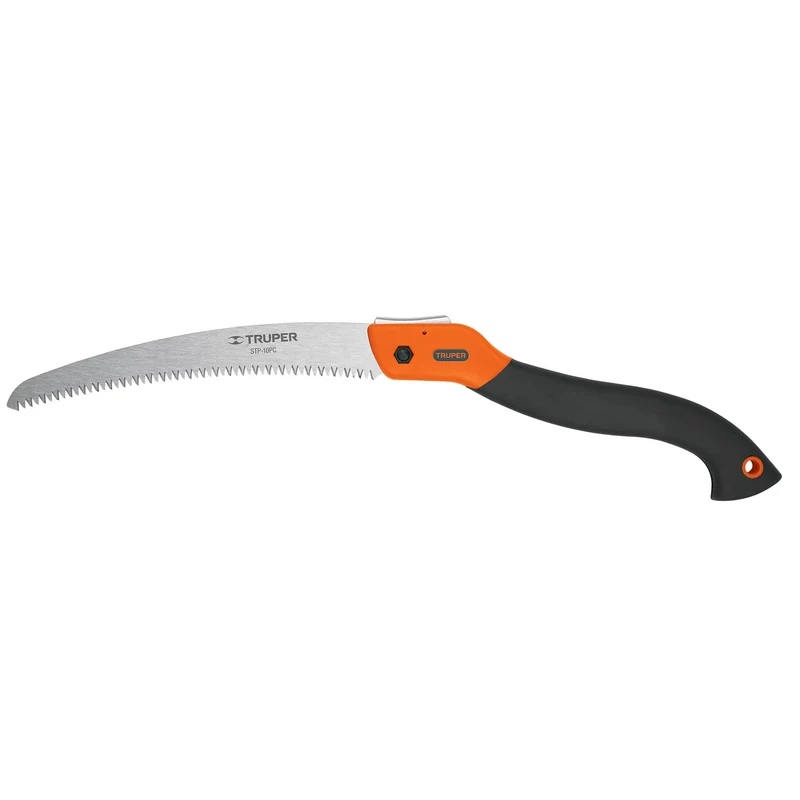 SERRUCHO PLEGABLE TRUPER 10", HOJA CURVA CON MANGO PLÁSTICO