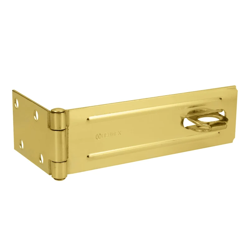 PORTACANDADO DE ACERO LATONADO 6", HERMEX