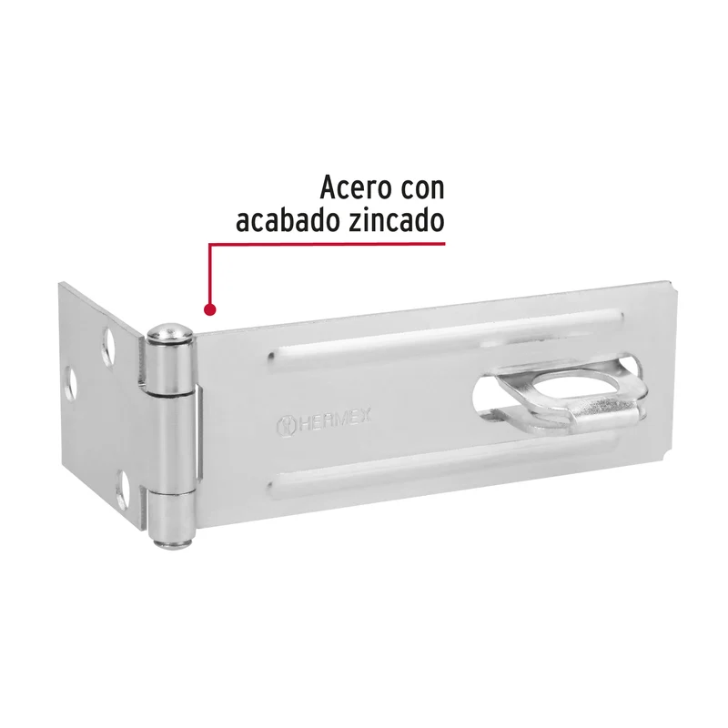 PORTACANDADO DE ACERO ZINCADO 4-1/2", HERMEX