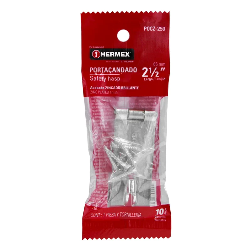 PORTACANDADO DE ACERO ZINCADO 2-1/2", HERMEX
