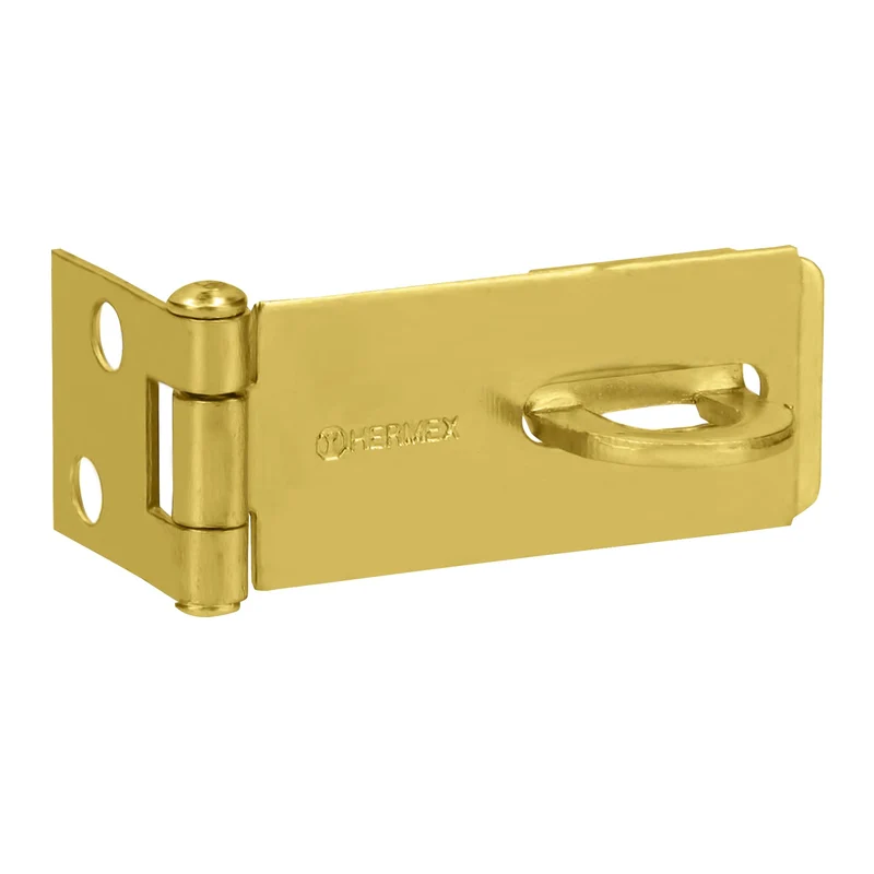 PORTACANDADO DE ACERO LATONADO 1-3/4", HERMEX