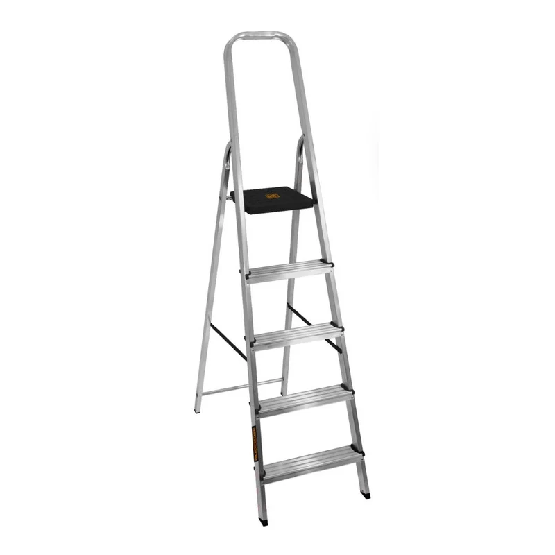 ESCALERA REFORZADA DE ALUMINIO BLACK&DECKER, 5 ESCALONES, 150 KG