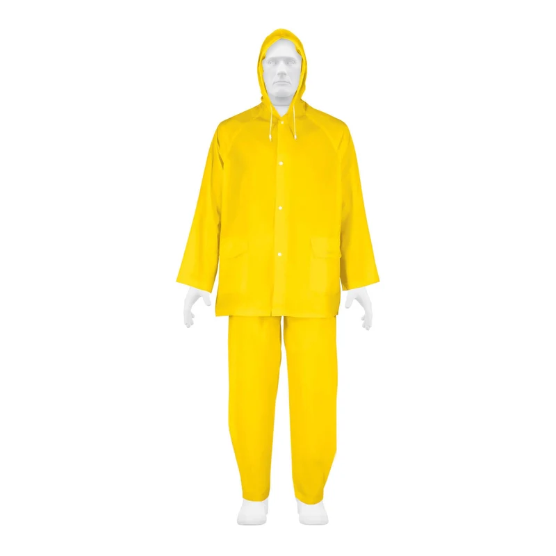 CONJUNTO IMPERMEABLE LIGERO DE PVC, PRETUL, EXTRA GRANDE