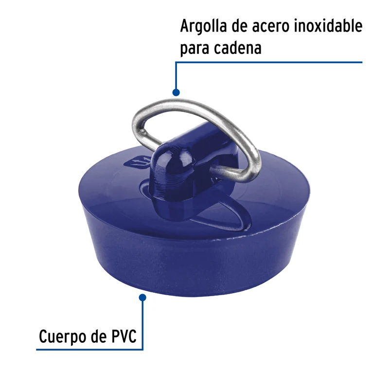 TAPÓN DE PVC PARA LAVABO, 26 A 35 MM, FOSET