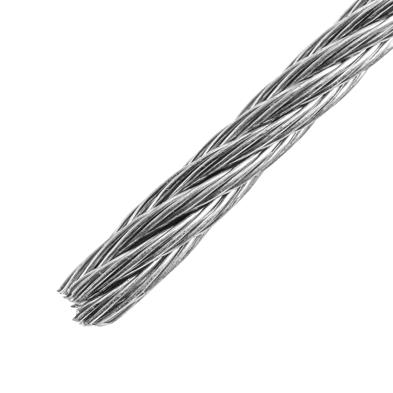 CABLE DE ACERO RÍGIDO 3/16" DE ACERO 7X7 HILOS, 75 M, FIERO